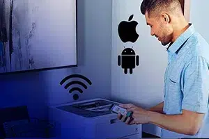 اتصال گوشی به پرینتر اچ پی با وای فای